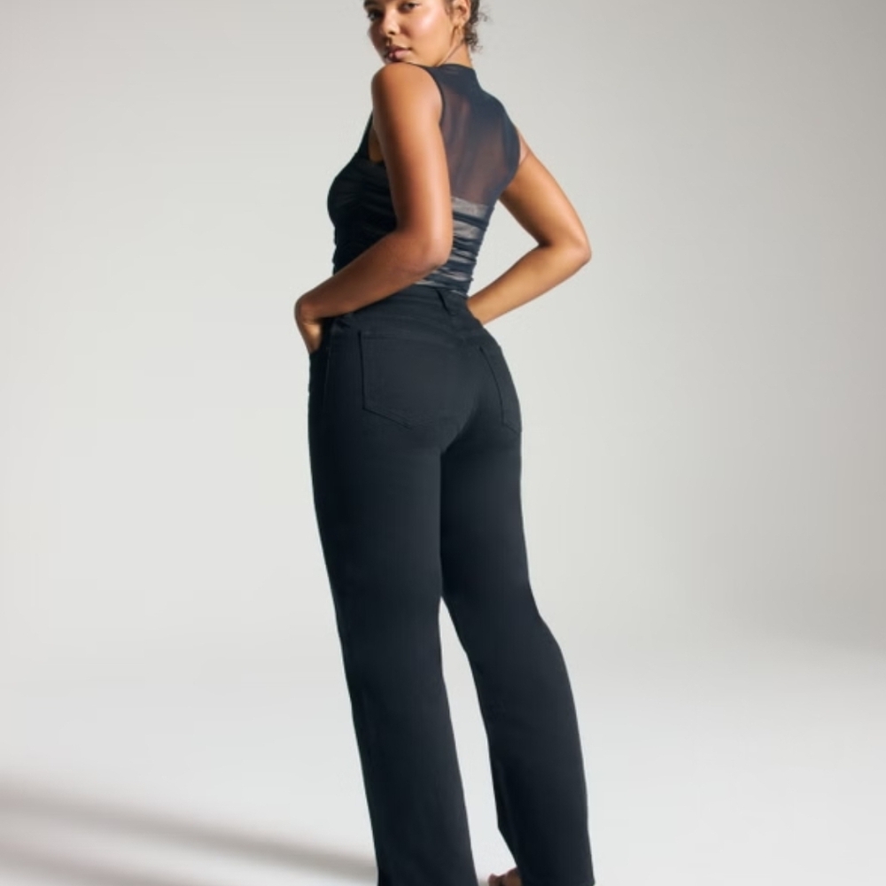 Abercrombie & Fitch Black High Rise Pants